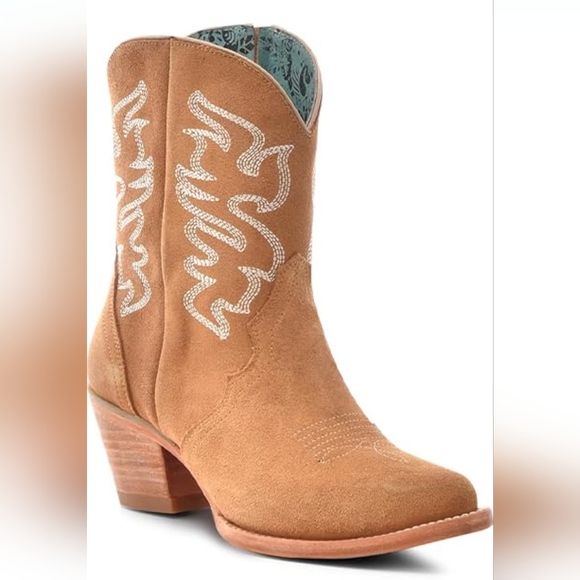 Corral Shoes - NWT Tan Suede Western Ankle Boots